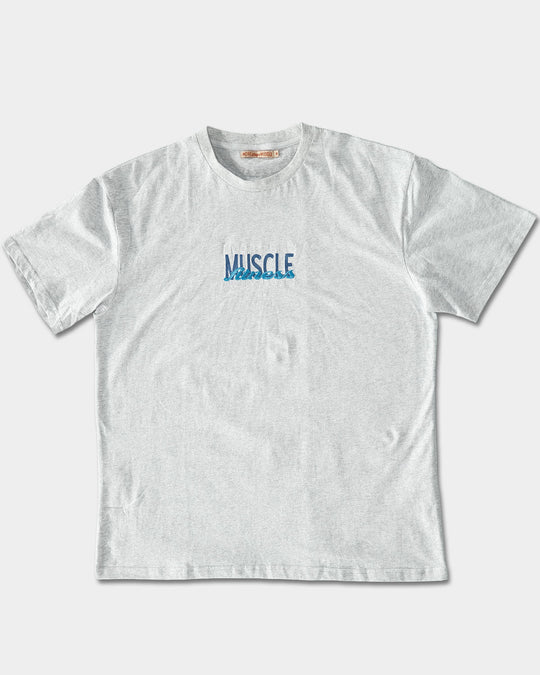 Embroidered Sports Tee - Grey