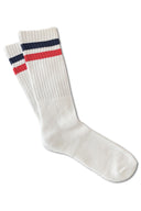 Striped Sports Socks - Red Navy