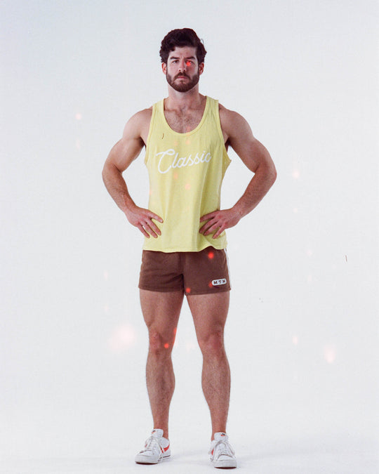 Classic Print Tank Top - Yellow