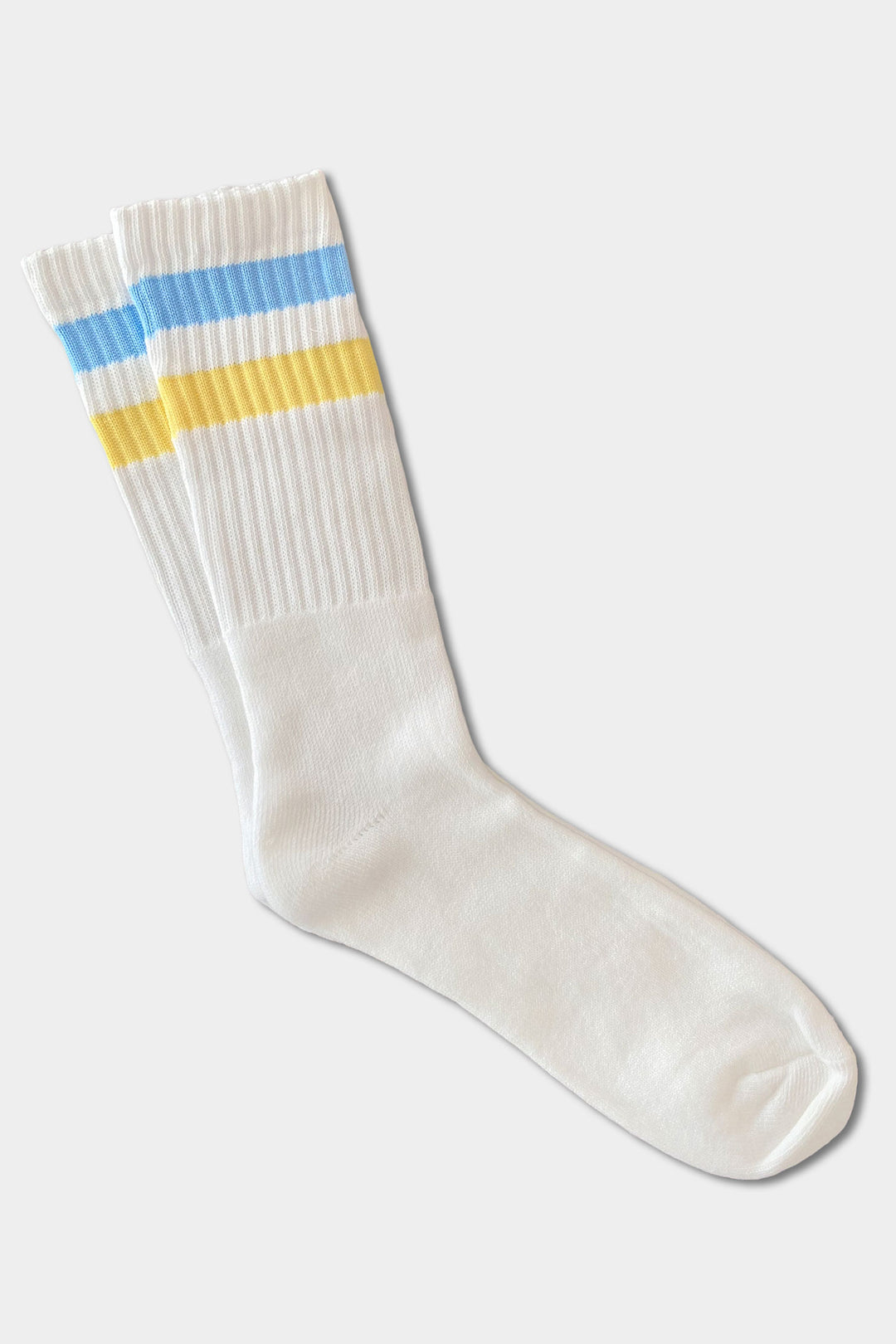 Striped Sports Socks - Blue Yellow