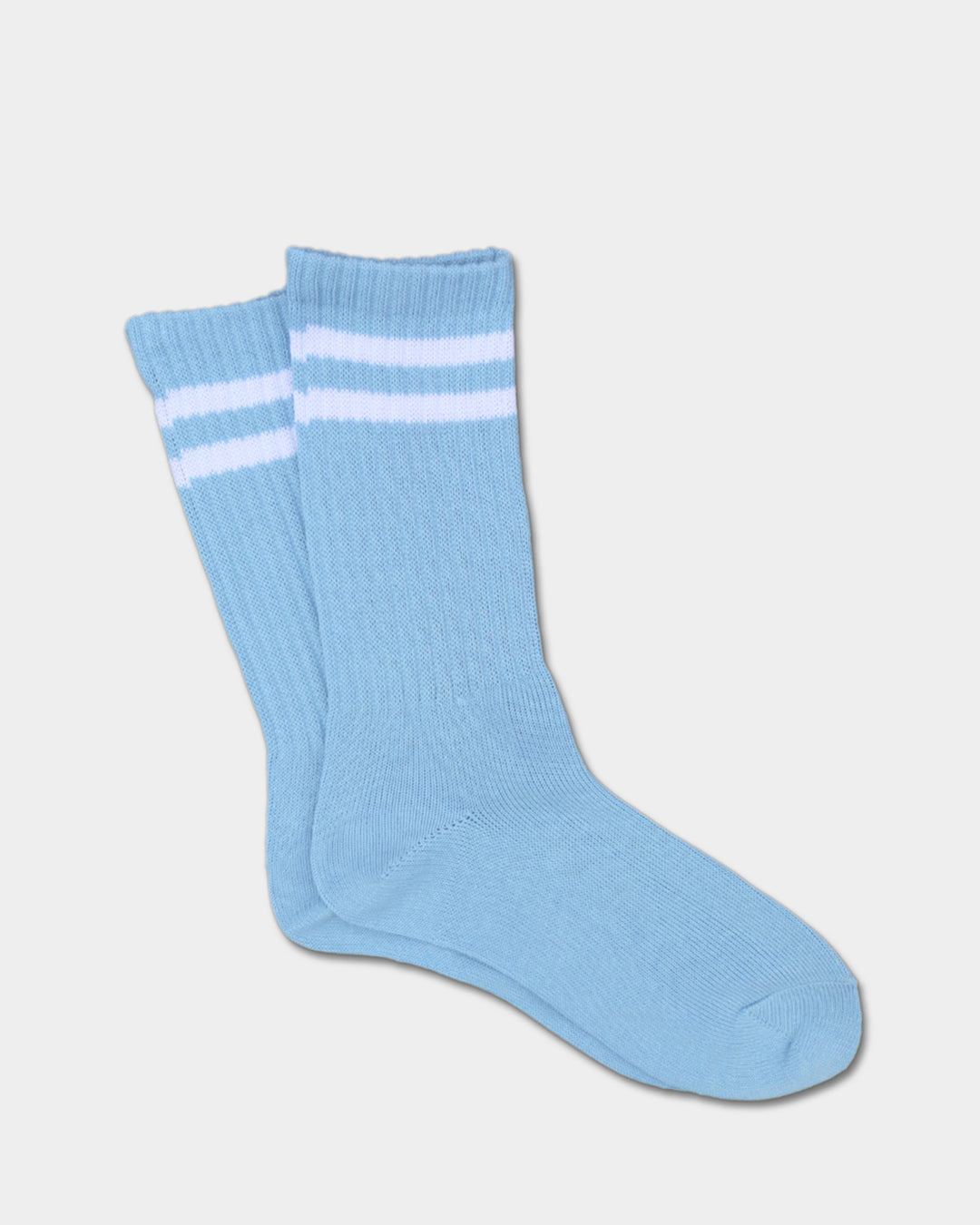 Striped Sports Socks - Blue & White