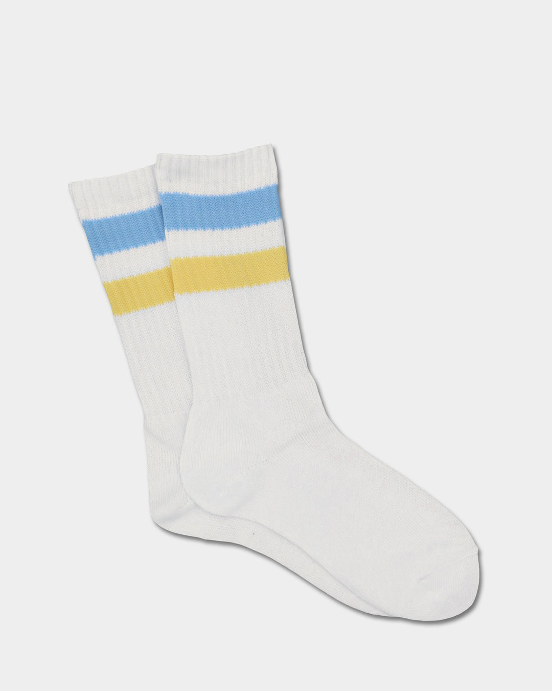 Striped Sports Socks - Blue & Yellow