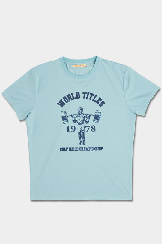 Calf Raise Tee - Blue