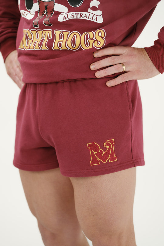 College Shorts - Maroon