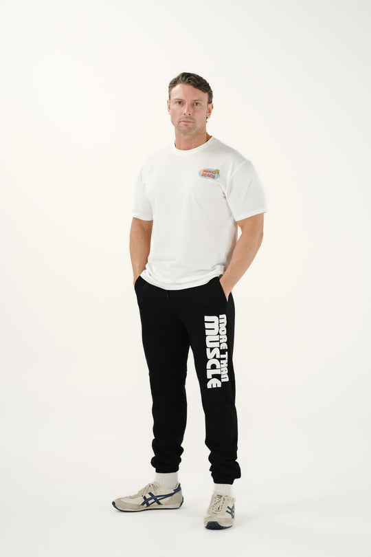 Cotton Track Pants - Black