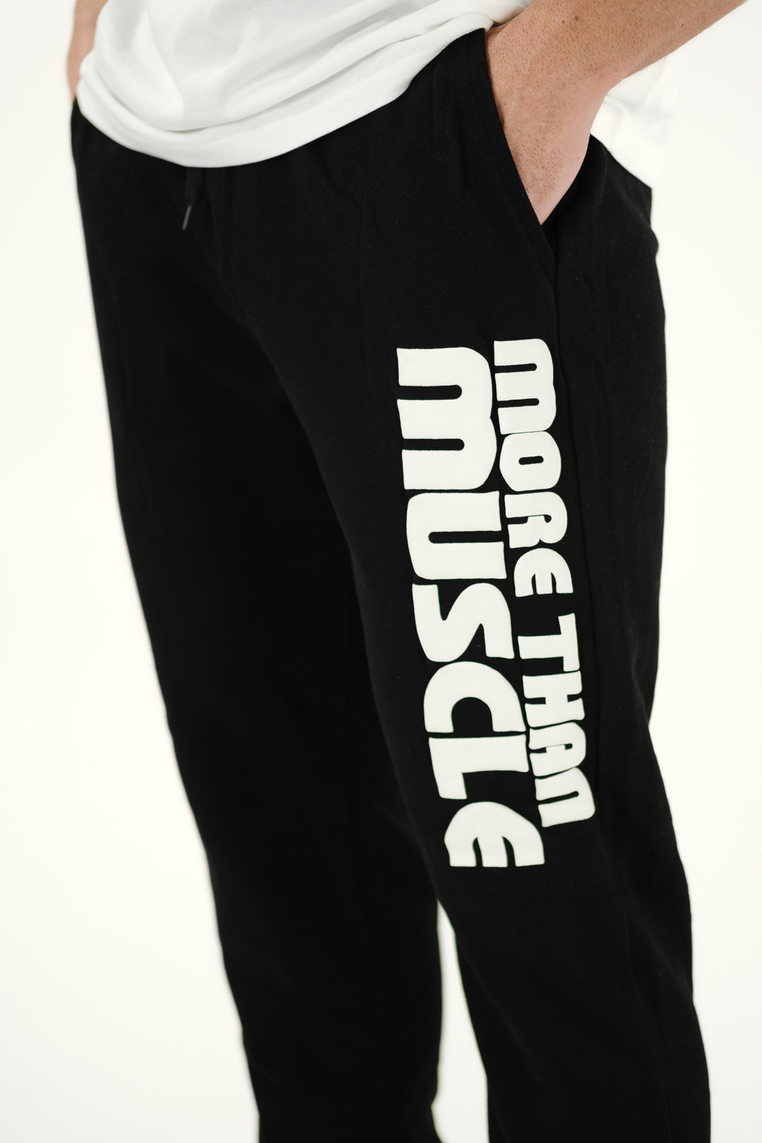 Cotton Track Pants - Black