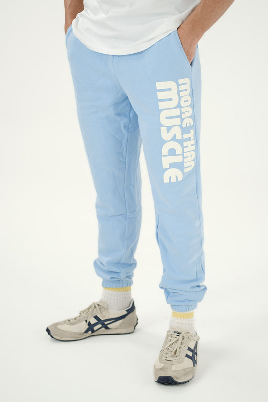 Cotton Track Pants - Light Blue