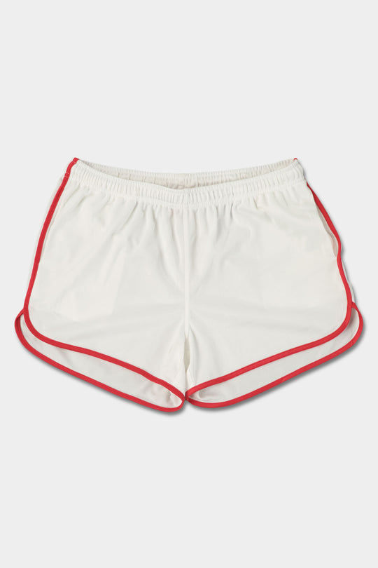 Ringer Shorts - White Red