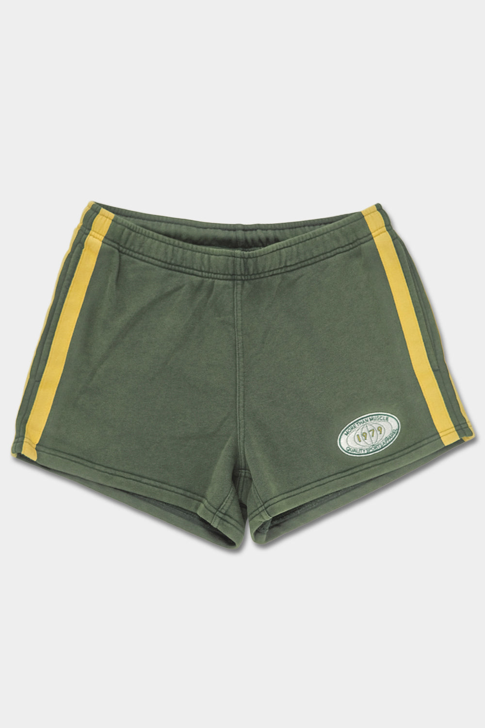 Vintage Cotton Shorts - Green Yellow