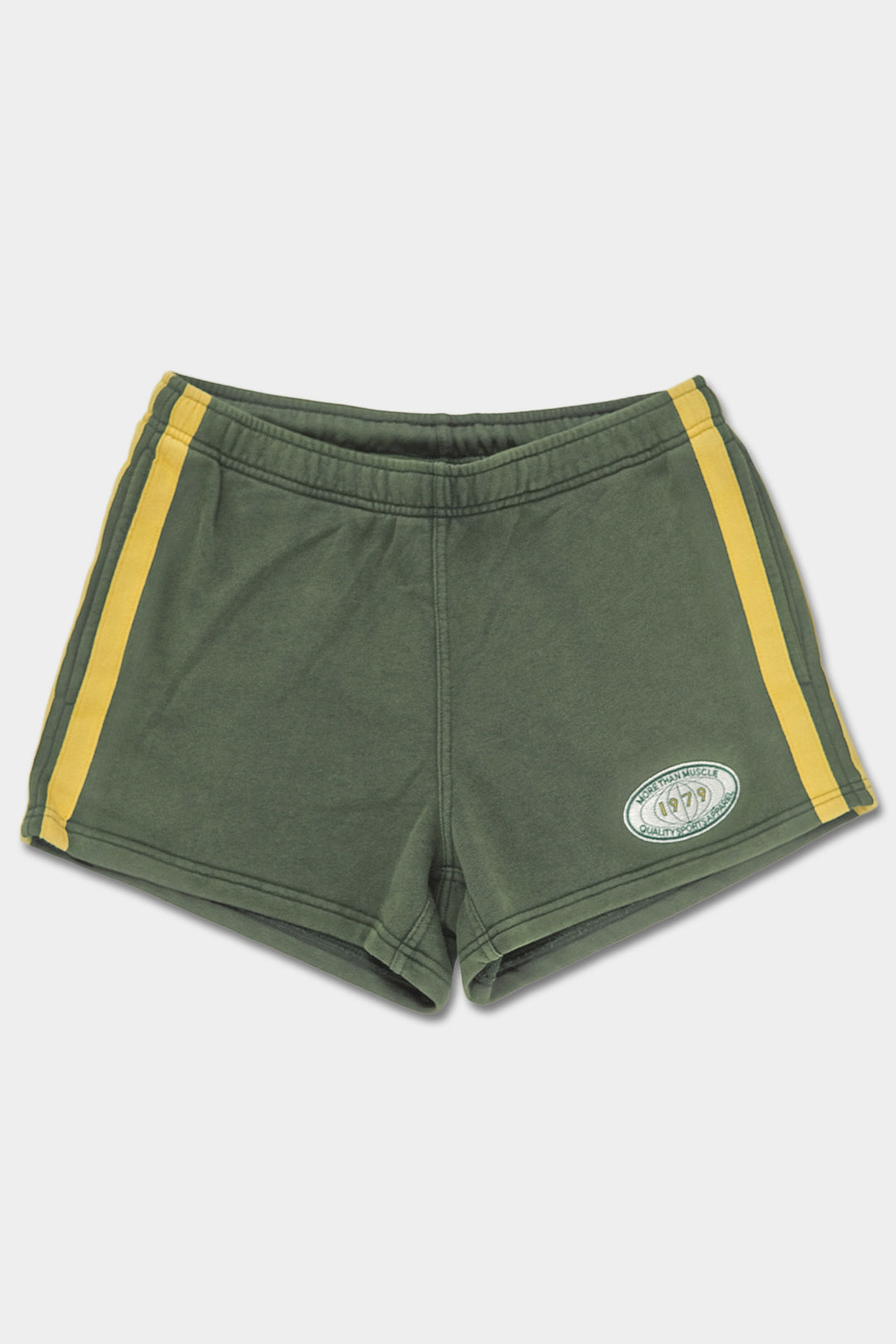 Vintage Cotton Shorts - Green Yellow