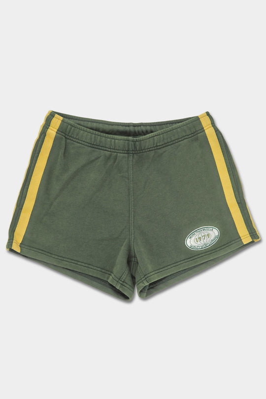 Vintage Cotton Shorts - Green Yellow