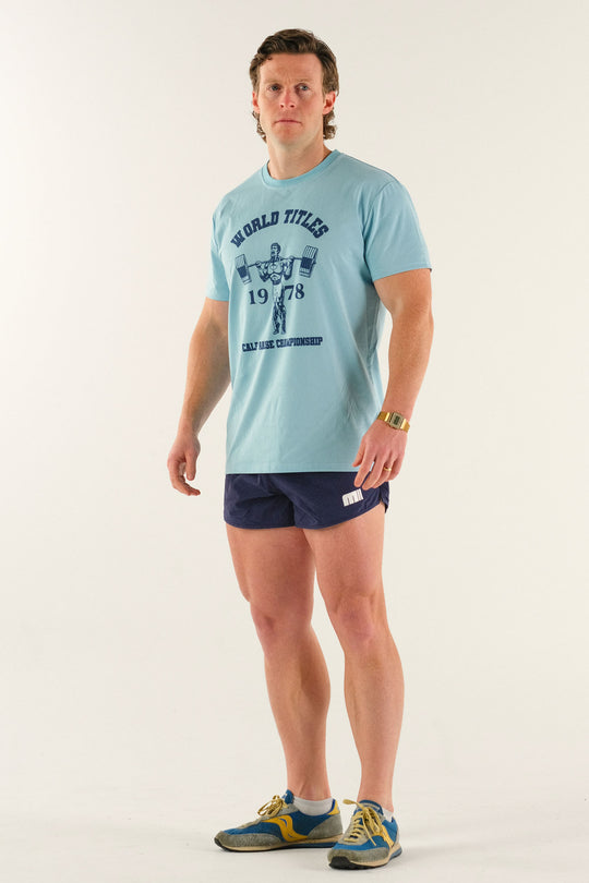 Calf Raise Tee - Blue