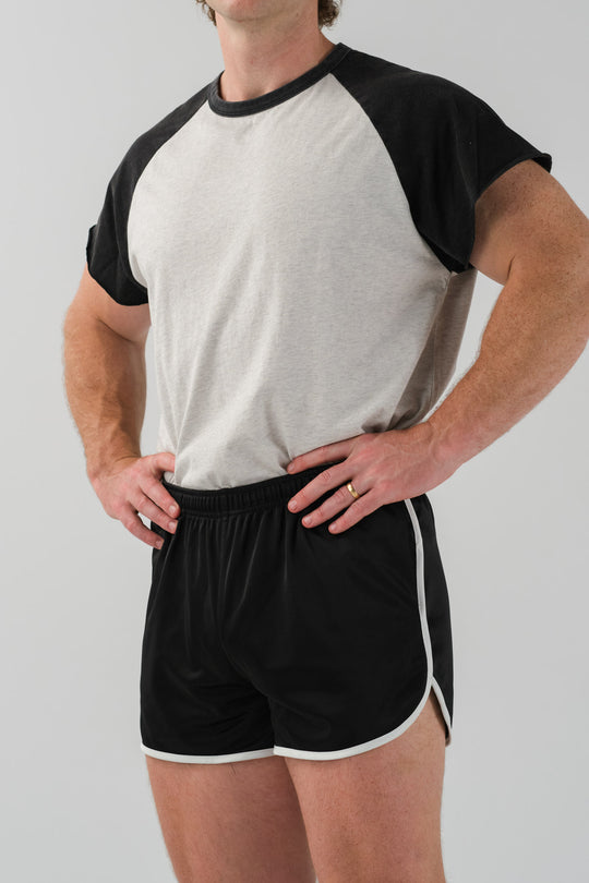 Ringer Shorts - Black