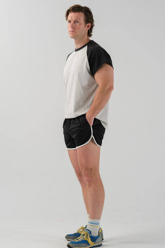 Ringer Shorts - Black