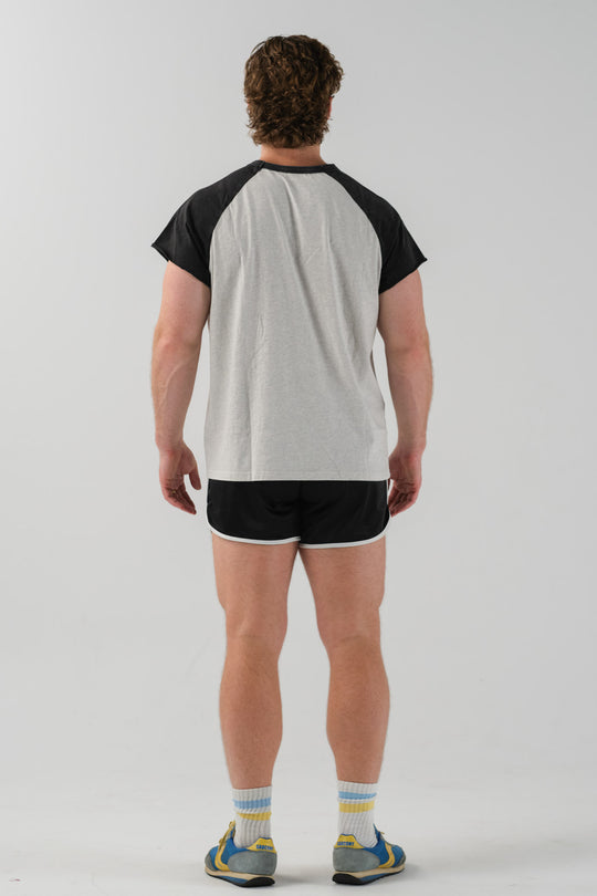Vintage Raglan Tee - Black