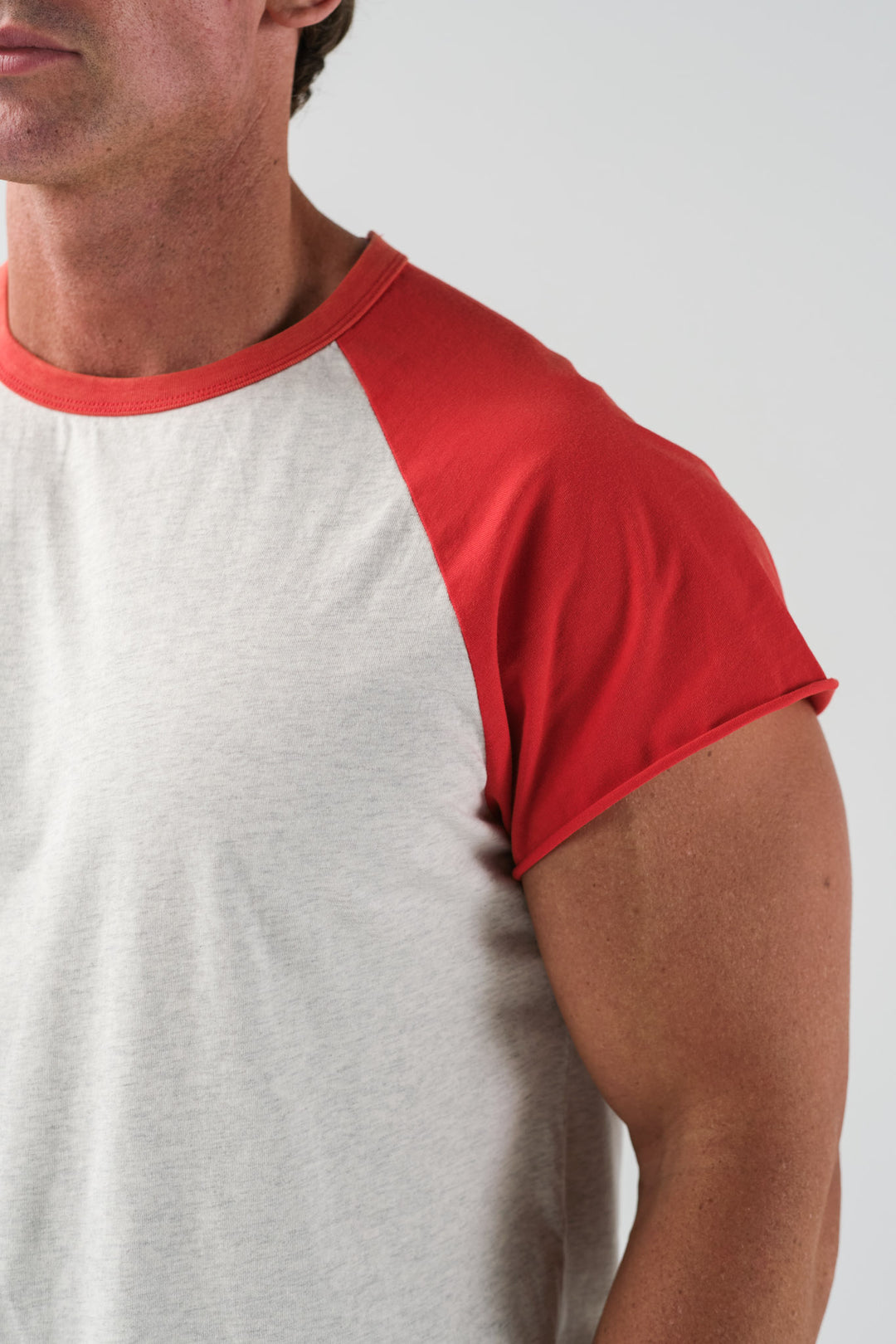 Vintage Raglan Tee - Red