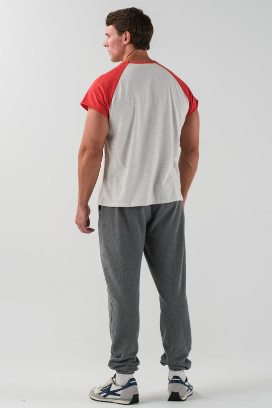 Vintage Raglan Tee - Red