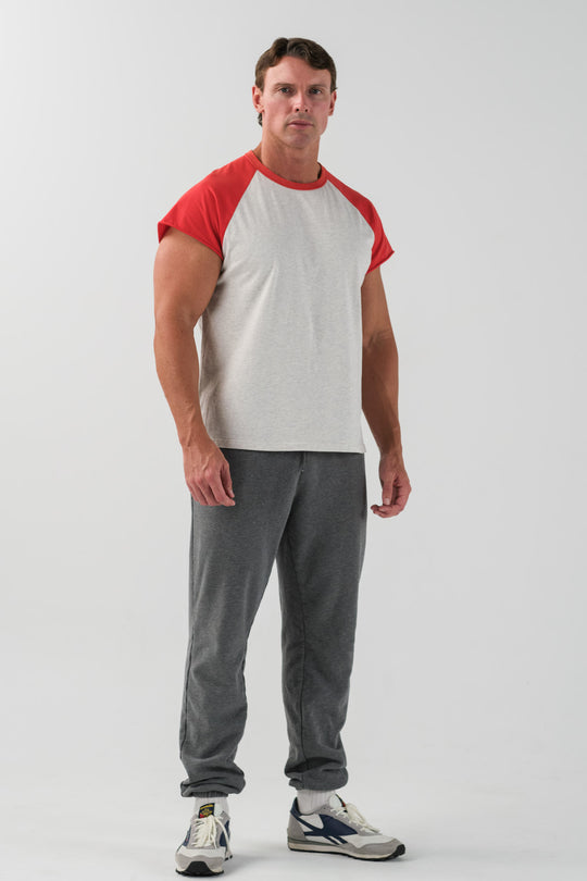 Vintage Raglan Tee - Red