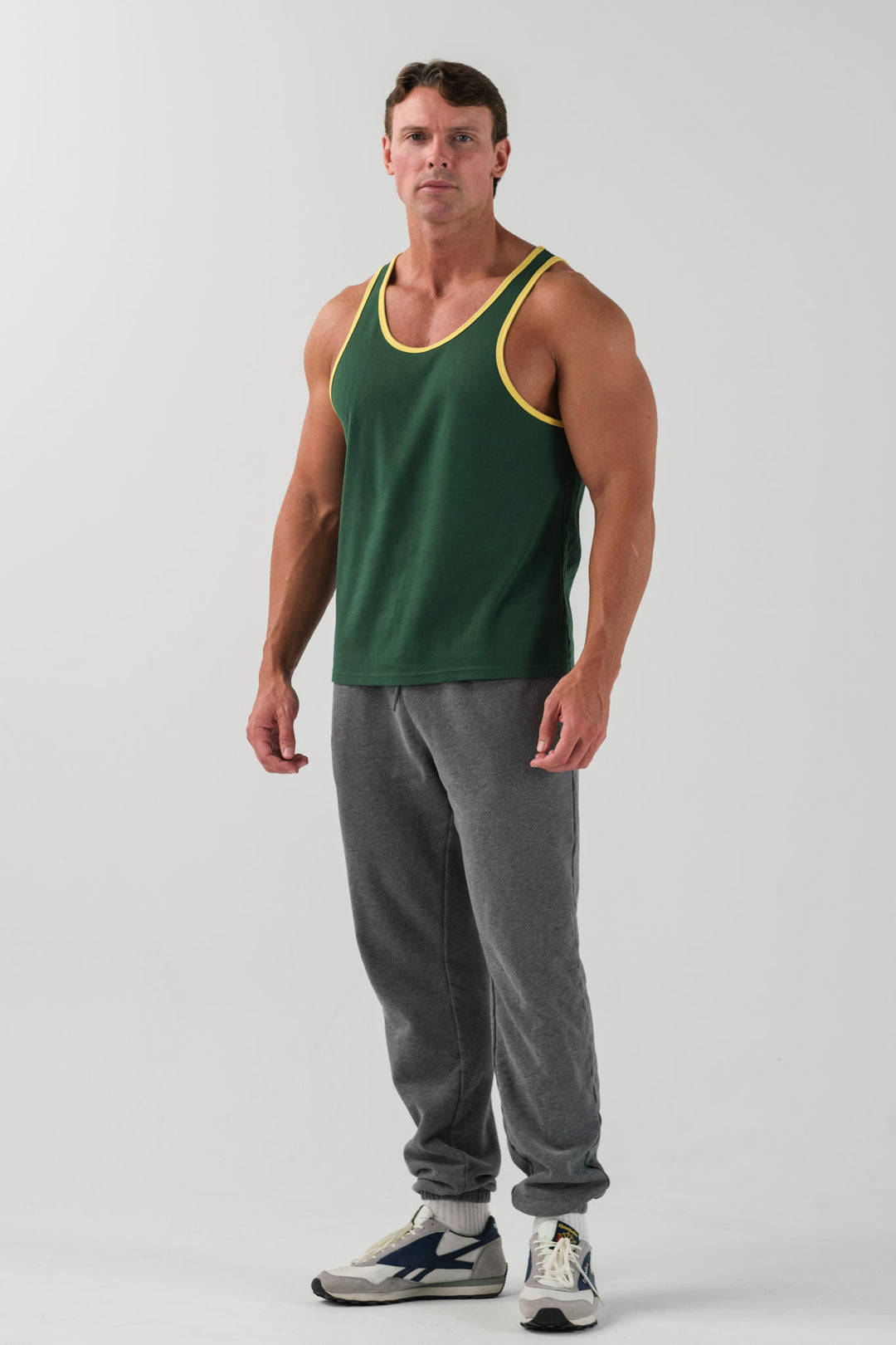 Ringer Tank - Green Yellow