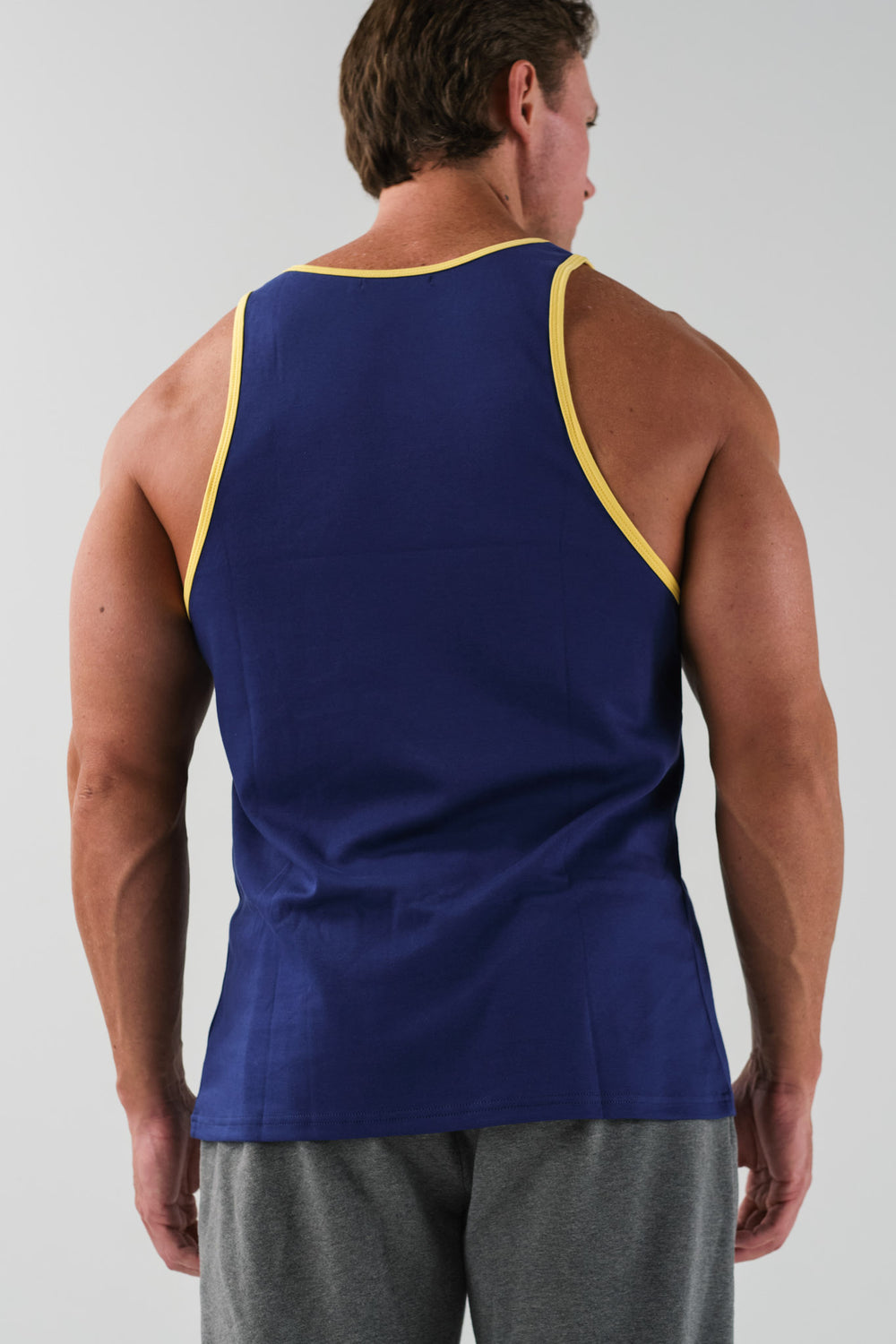 Ringer Tank - Navy Yellow