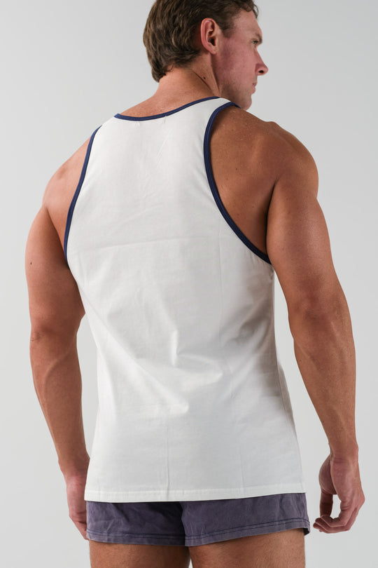 Ringer Tank - White
