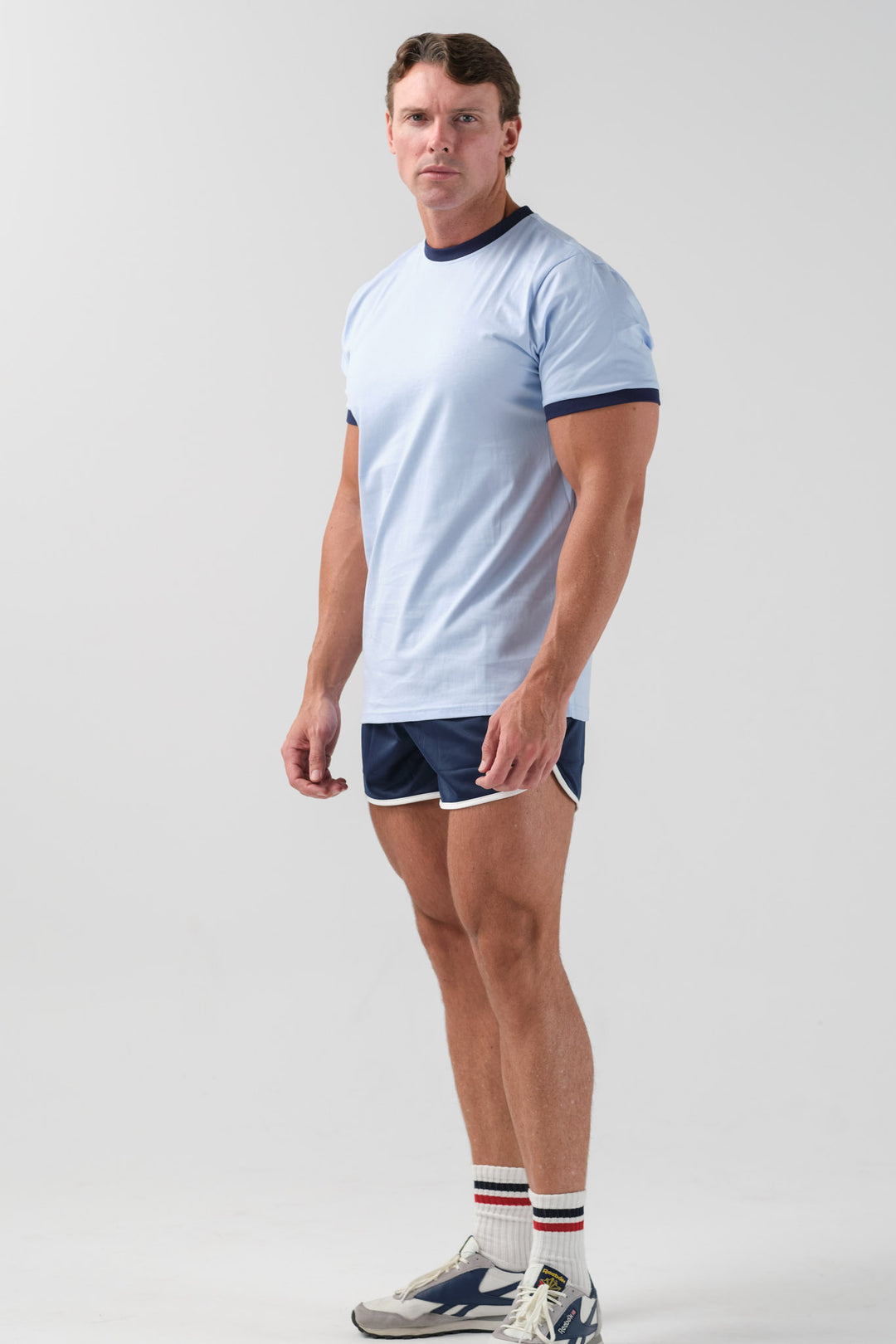 Ringer T-Shirt - Light Blue