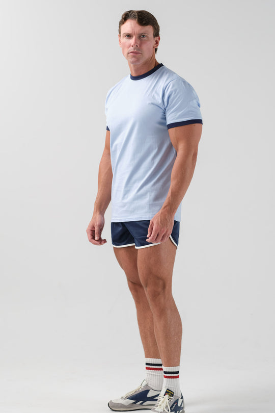 Ringer T-Shirt - Light Blue