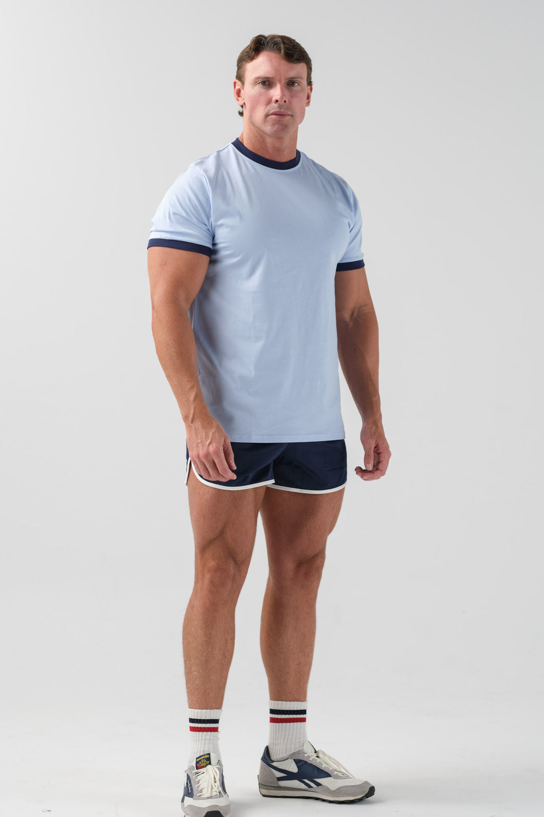 Ringer T-Shirt - Light Blue