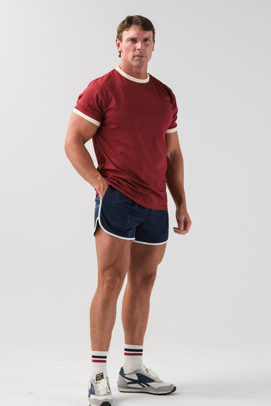 Ringer Shorts - Navy