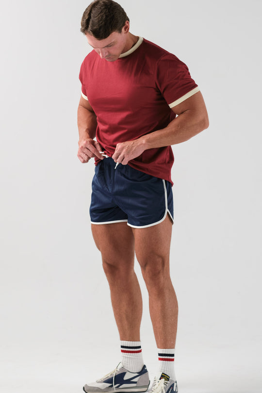 Ringer Shorts - Navy