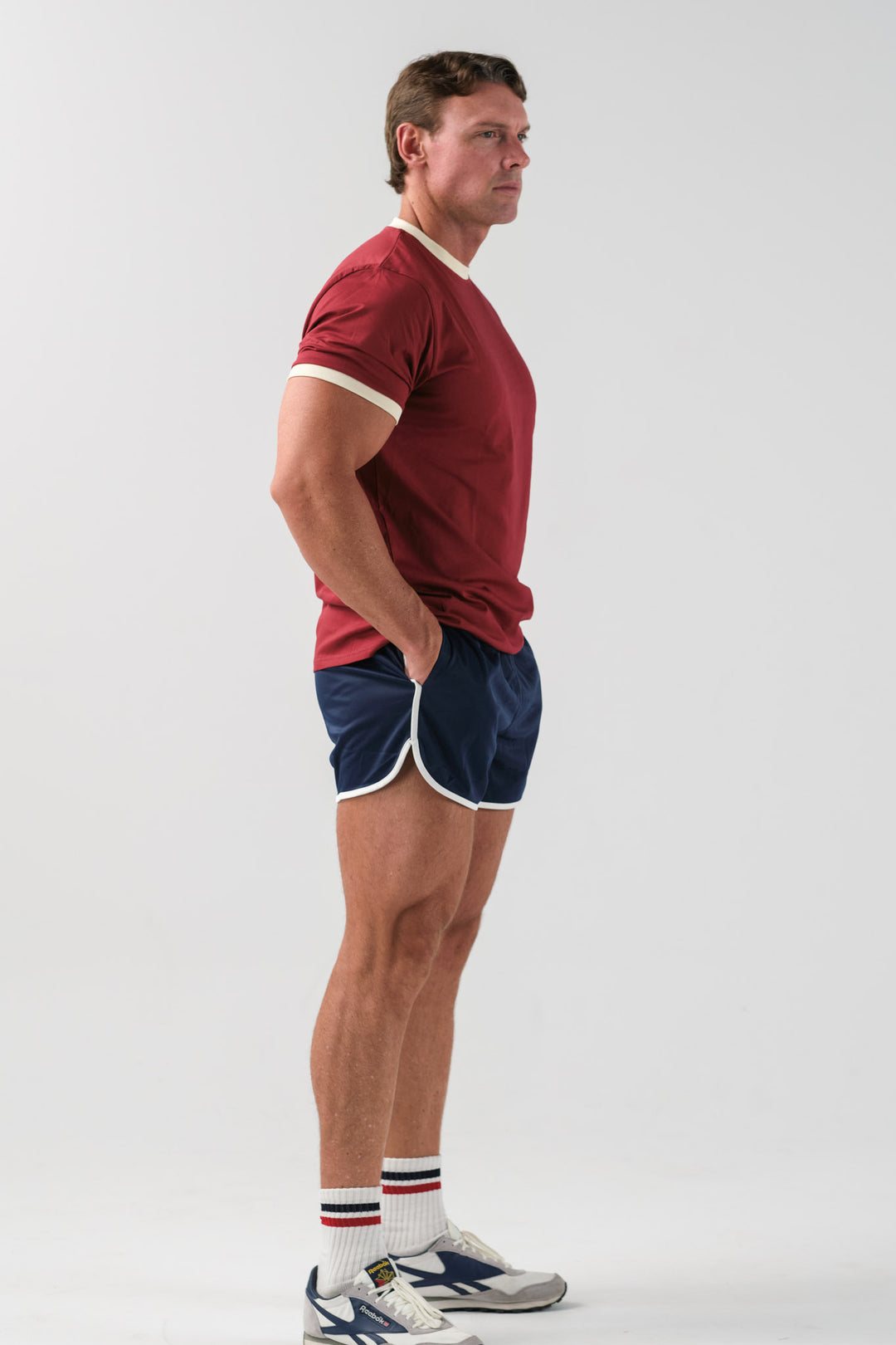 Ringer Shorts - Navy