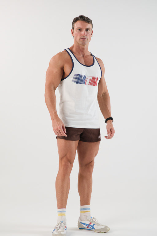 MTM Navy Ringer Tank Top