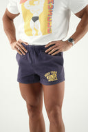 New Cotton Gym Shorts - Navy