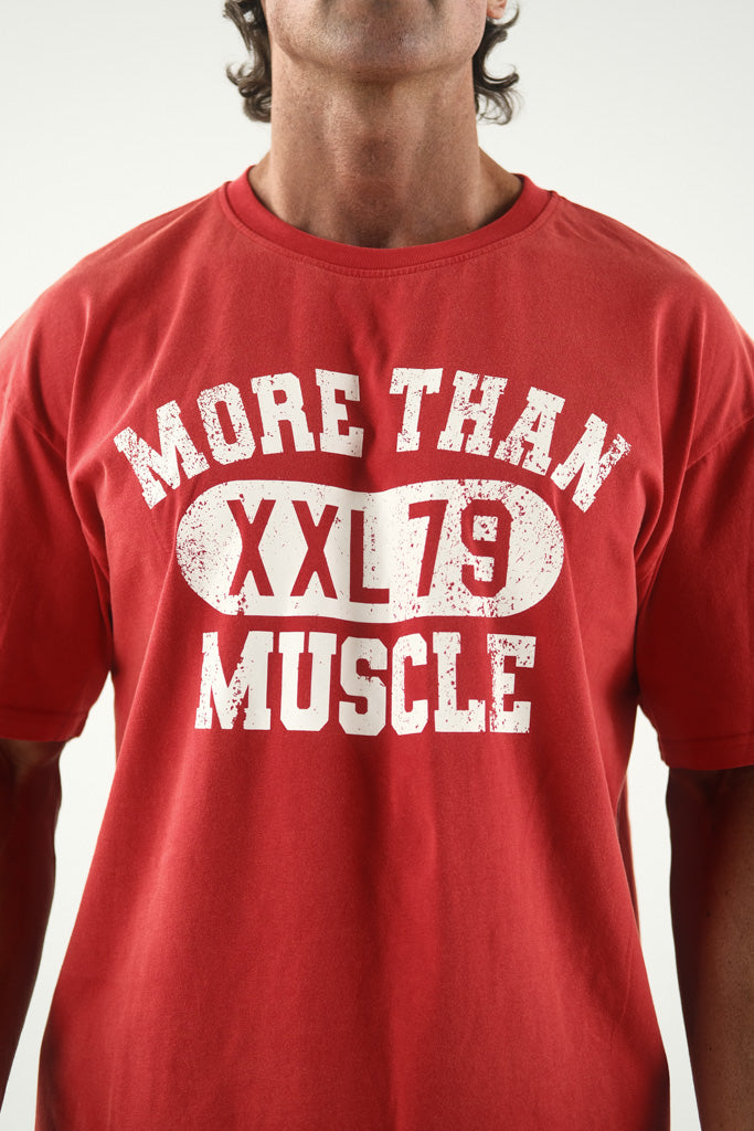 Relaxed Fit Gym Tee - Red