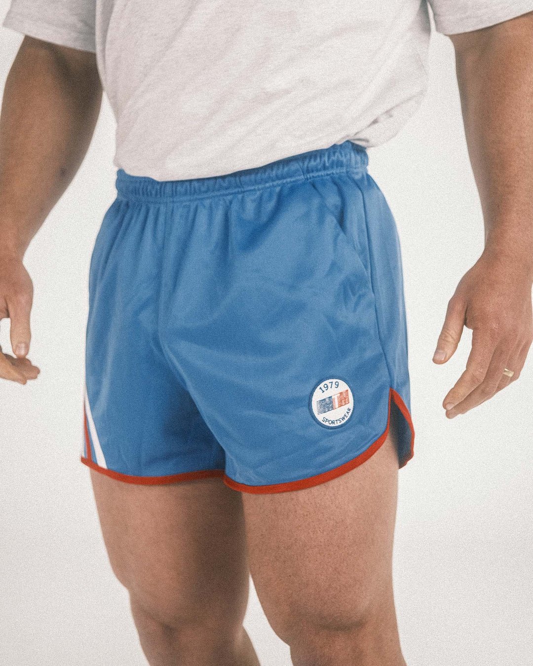 Retro 3 Stripe Sport Shorts - Blue
