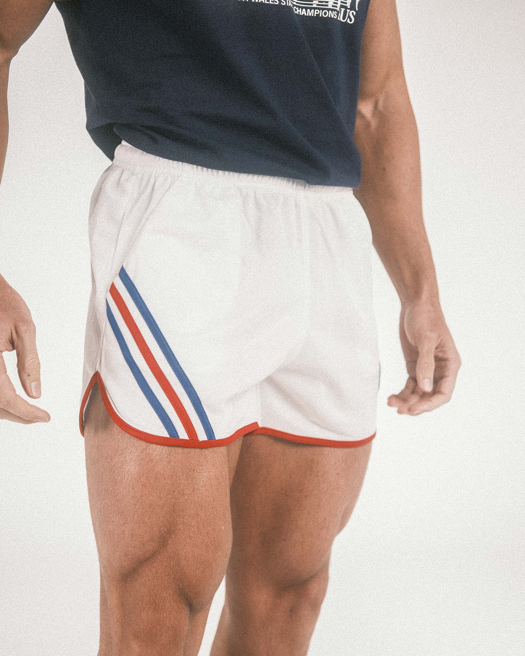 Retro 3 Stripe Sport Shorts - White