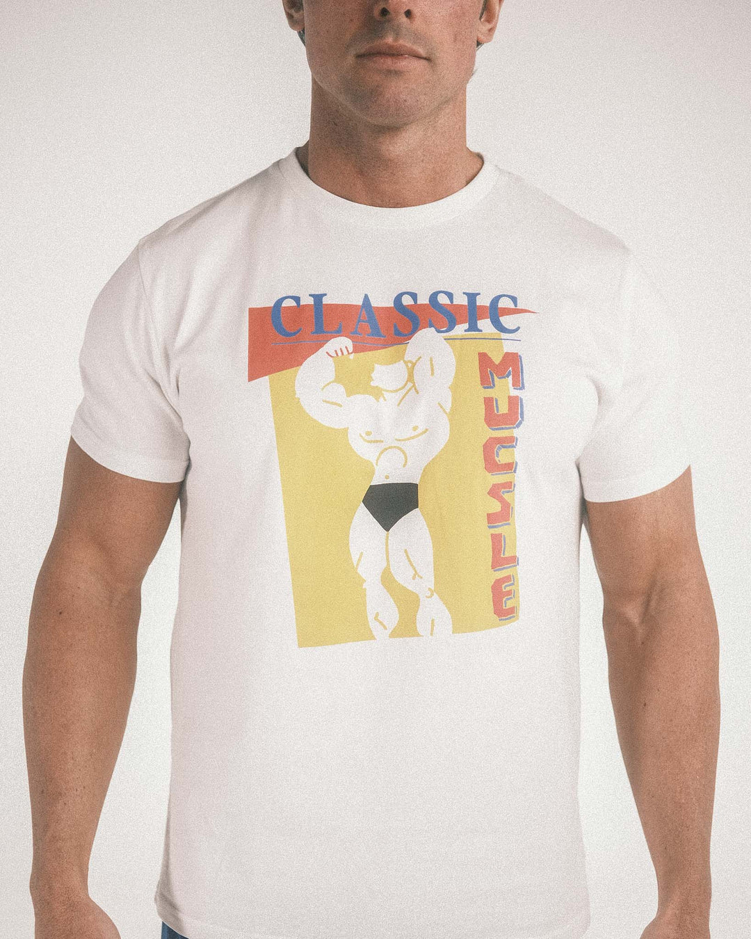Vintage Fitness Retro Gym Group Crew Neck Men's T-Shirt White XX-Large :  : Fashion