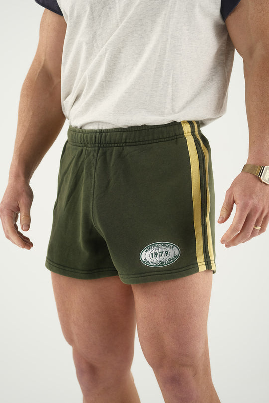 Vintage Cotton Shorts - Green Yellow