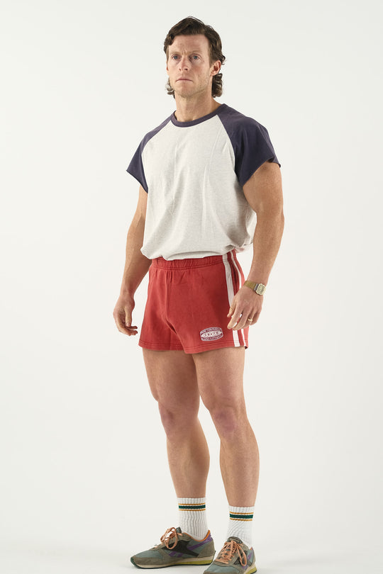 Vintage Cotton Shorts - Red