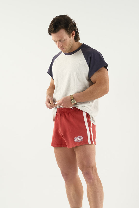 Vintage Cotton Shorts - Red