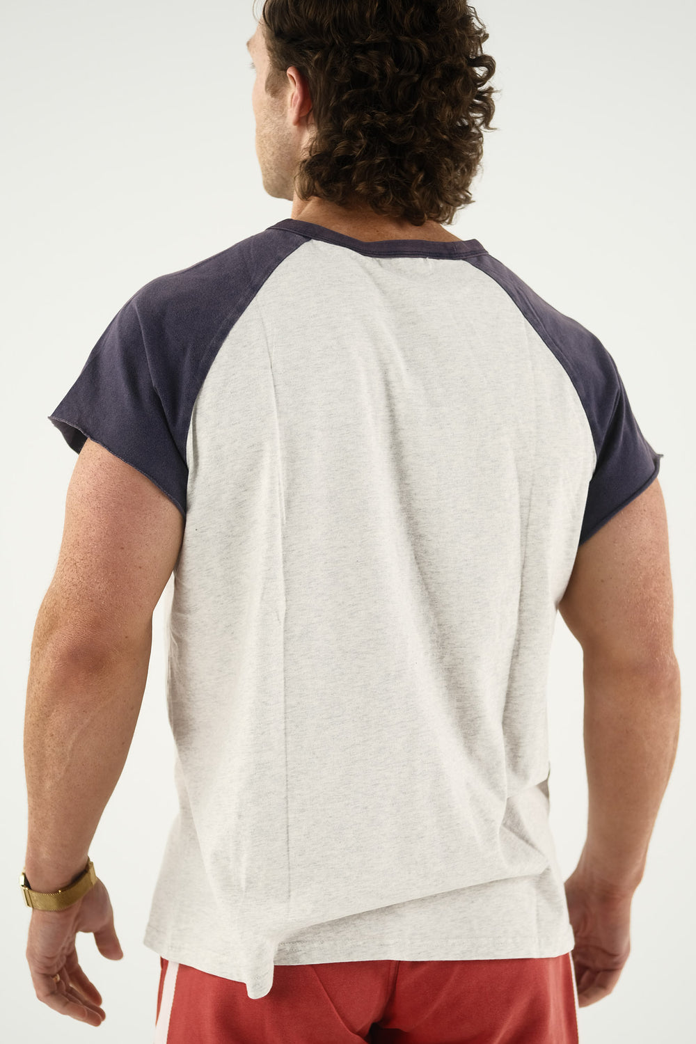 Vintage Raglan Tee - Washed Navy