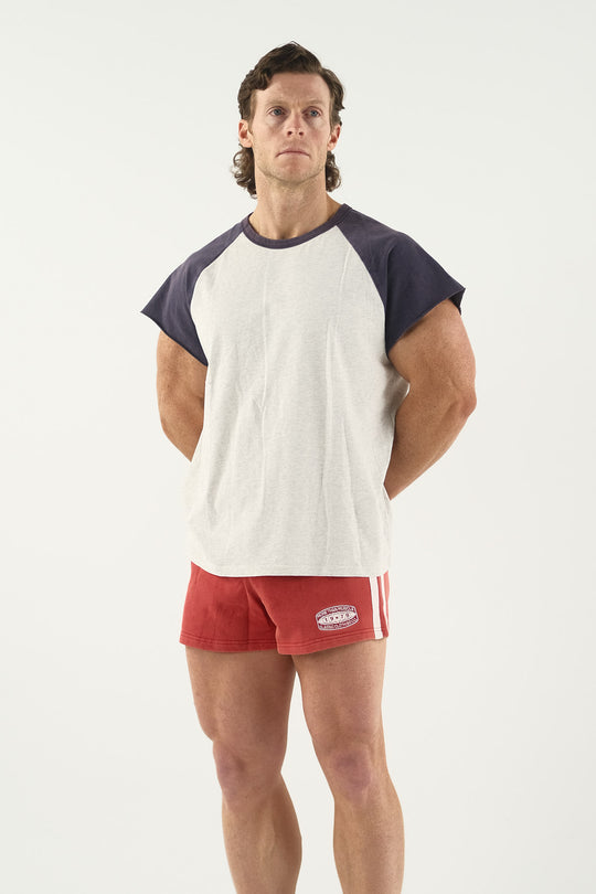 Vintage Raglan Tee - Washed Navy