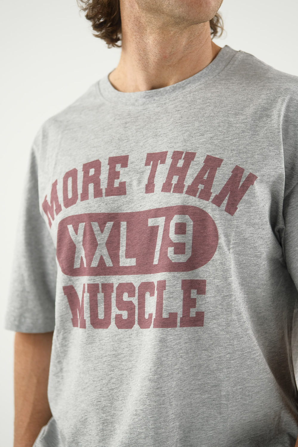 Relaxed Fit Gym Tee - Grey