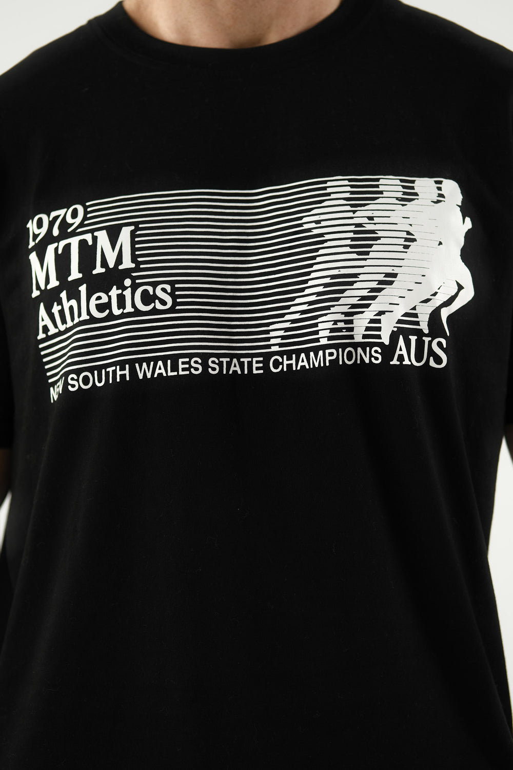 Athletics Print Tee - Black