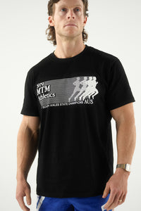 Athletics Print Tee - Black