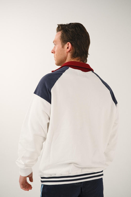 Quarter Zip Cotton Sweater